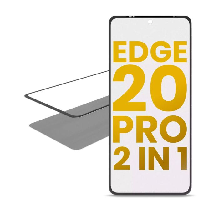 2-in-1 Front Glas mit OCA vormontiert für Motorola Edge 20 Pro (XT2153-1/ 2021)
