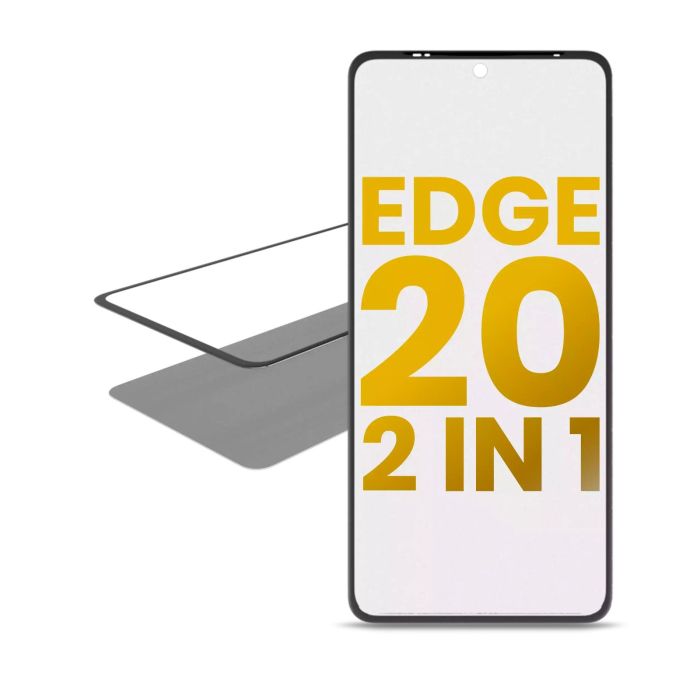 2-in-1 Front Glas mit OCA vormontiert für Motorola Edge 20 (XT2143/ 2021)