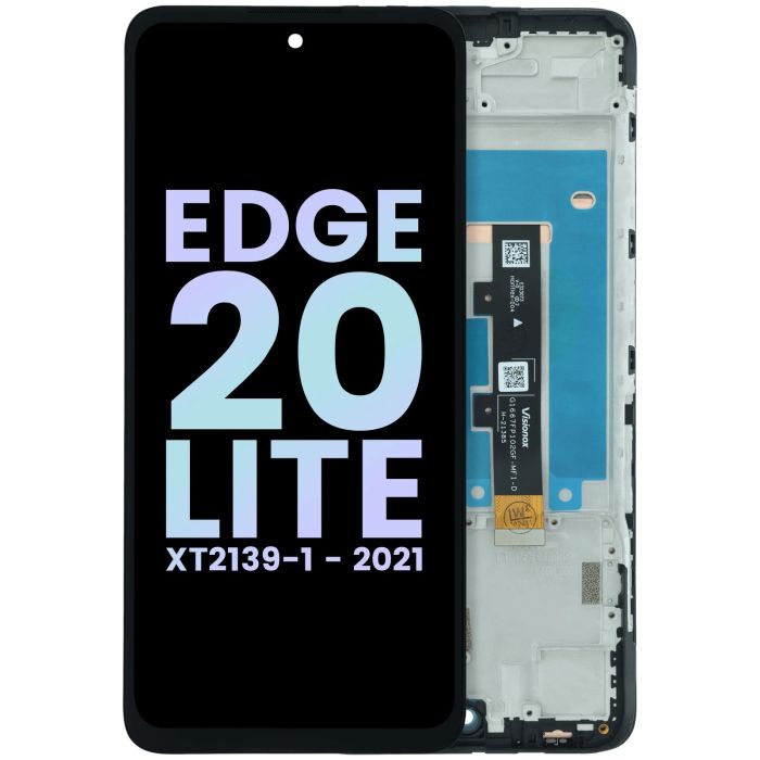 OLED Display mit Rahmen für Edge 20 Lite (XT2139-1/ 2021) (Original)