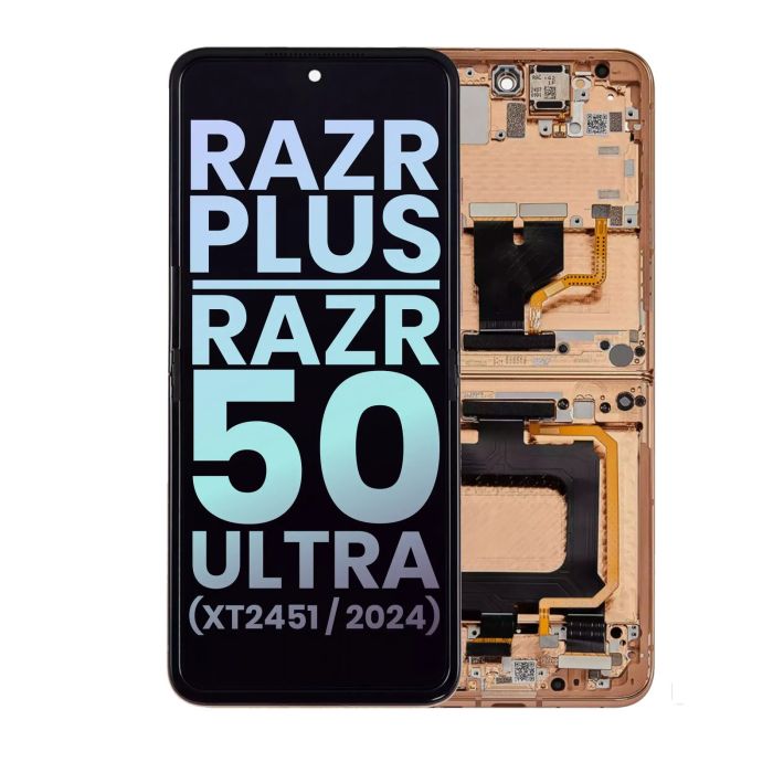 Innen OLED Display mit Rahmen für Razr Plus 2024/ Razr 50 Ultra (Original)