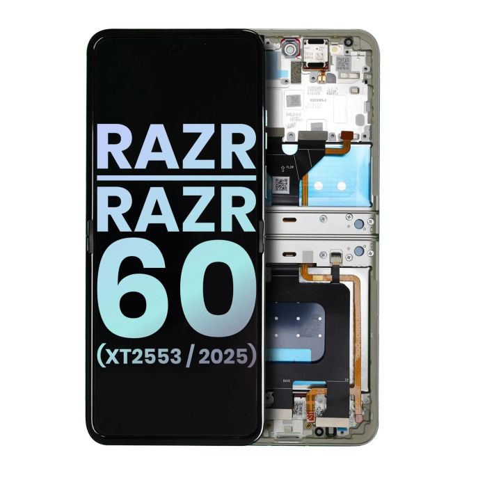 OLED Display mit Rahmen für Razr/ Razr 60 (XT2553/ 2025) (Original)