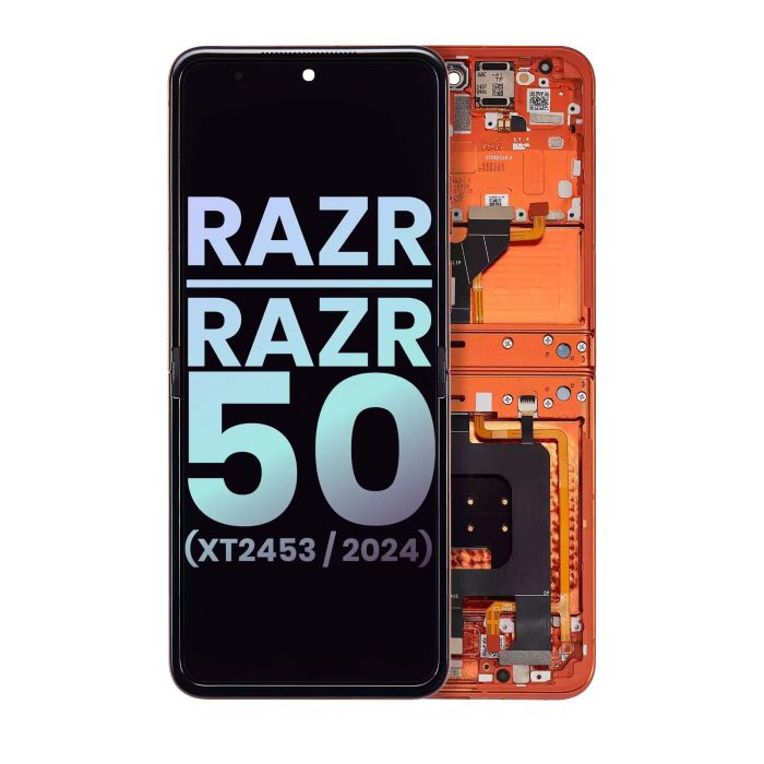 Haupt OLED Display für Razr/ Razr 50 (XT2453/ 2024) (Original) (Spritz Orange)