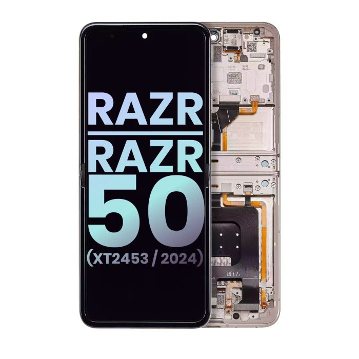 Haupt OLED Display für Razr/ Razr 50 (XT2453/ 2024) (Original) (Beach Sand)