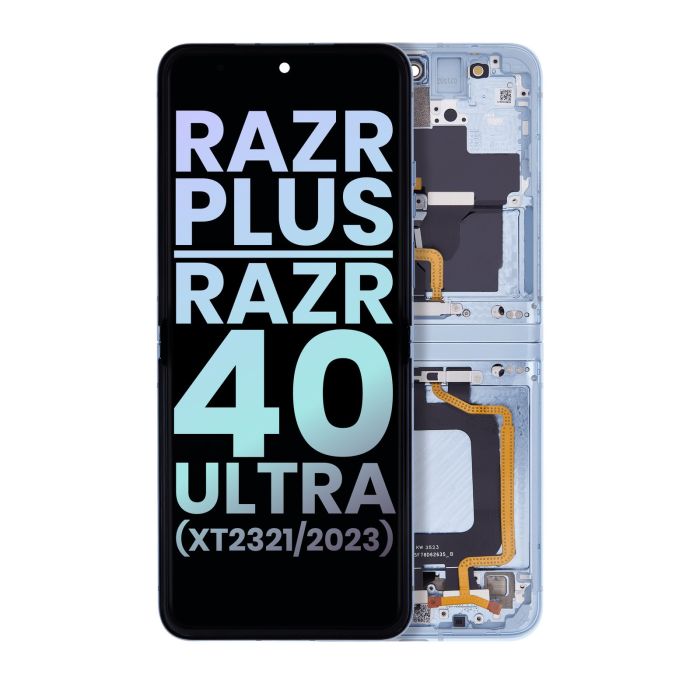 Innen OLED Display mit Rahmen für Moto Razr Plus 2023/ Razr 40 Ultra (Original)