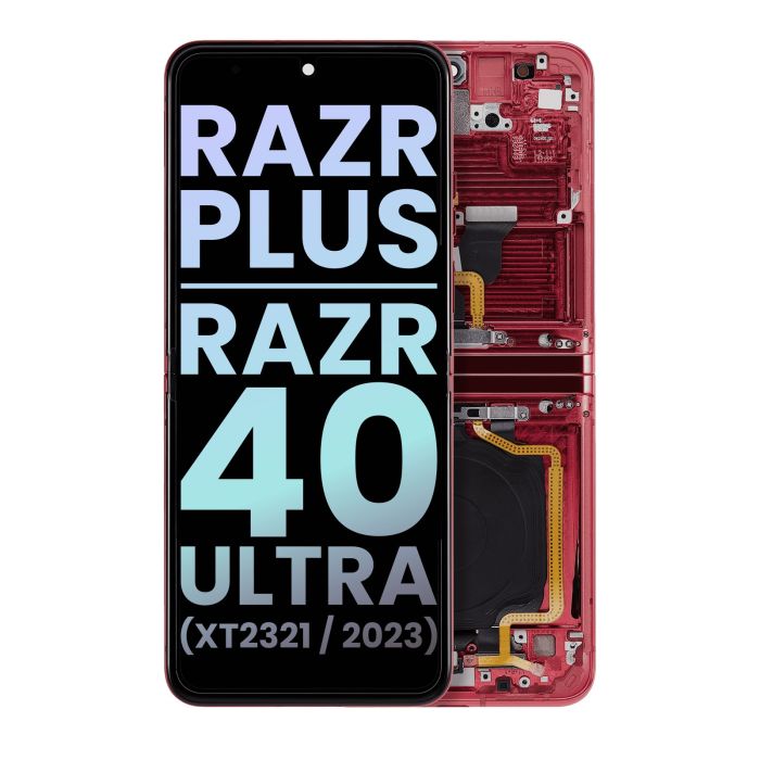 Innen OLED Display mit Rahmen für Moto Razr Plus 2023/ Razr 40 Ultra Nr.2