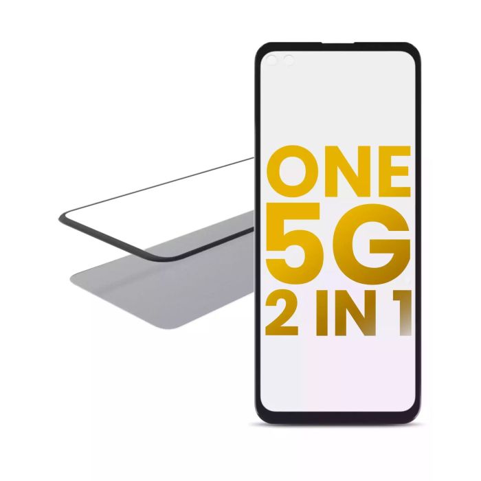 2-in-1 Front Glas mit OCA vormontiert für Motorola One 5G (XT2075-1/ 2020)