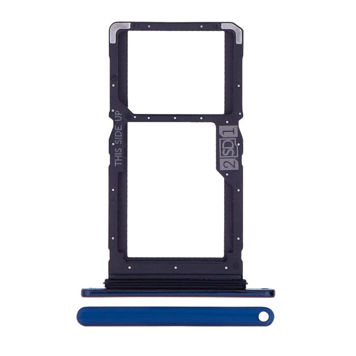 SIM-Kartenschacht (Dual Sim) für One Hyper (XT2027-1/ 2020) (Original) (Blau)