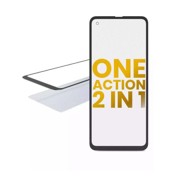 2-in-1 Front Glas mit OCA vormontiert für Motorola One Action (XT2013/ 2019)