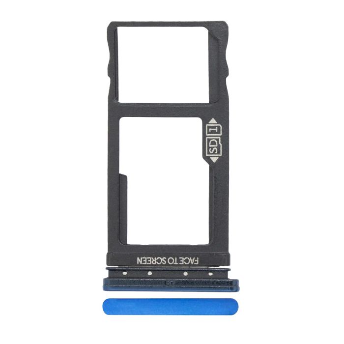 SIM-Kartenschacht Single für Motorola One Vision (XT1970/ 2019) (Sapphire Blue)