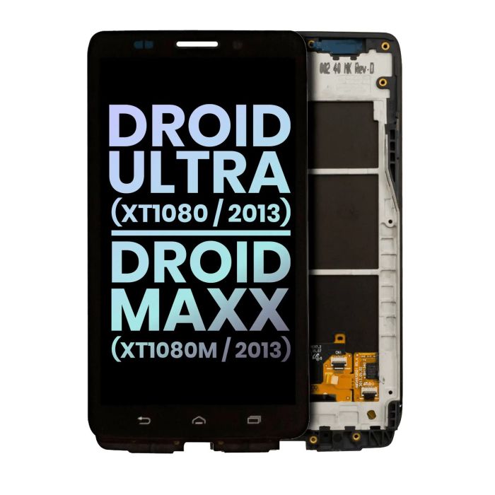 LCD Display mit Rahmen für Droid Ultra (XT1080/ 2013) (XT1080M/ 2013) (Original)