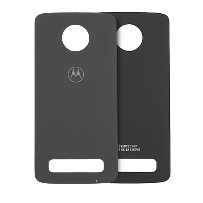 Rückglas für Motorola Moto Z3 Play (XT1929/ 2018) (Original) (Schwarz)