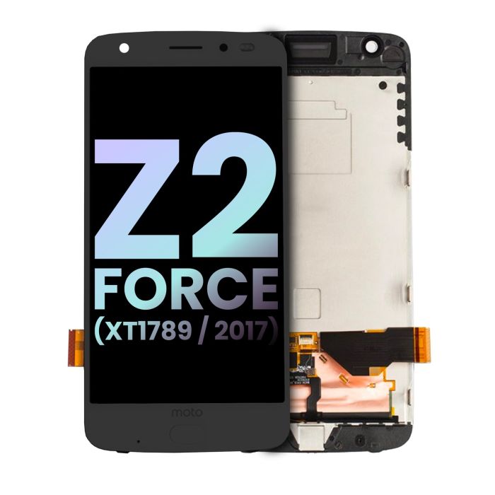 OLED Display mit Rahmen und Fingerabdruck Scanner für Moto Z2 Force