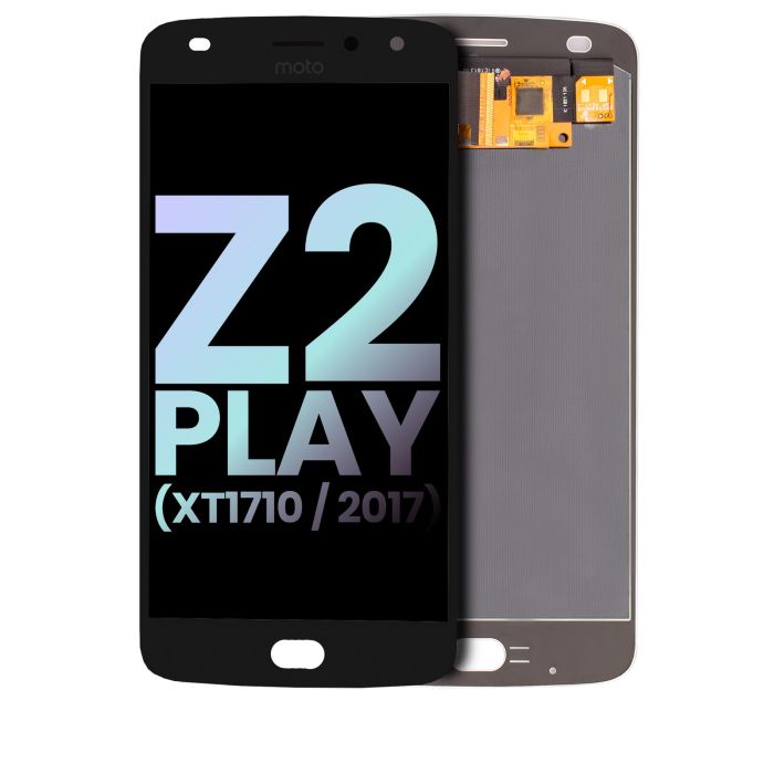 OLED Display ohne Rahmen für Moto Z2 Play (XT1710/ 2017) (Original) (Schwarz)