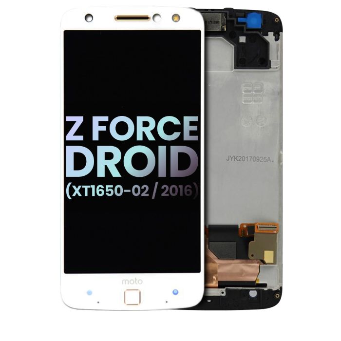 LCD Display mit Rahmen für Moto Z Force Droid (XT1650-02/ 2016) (Original)