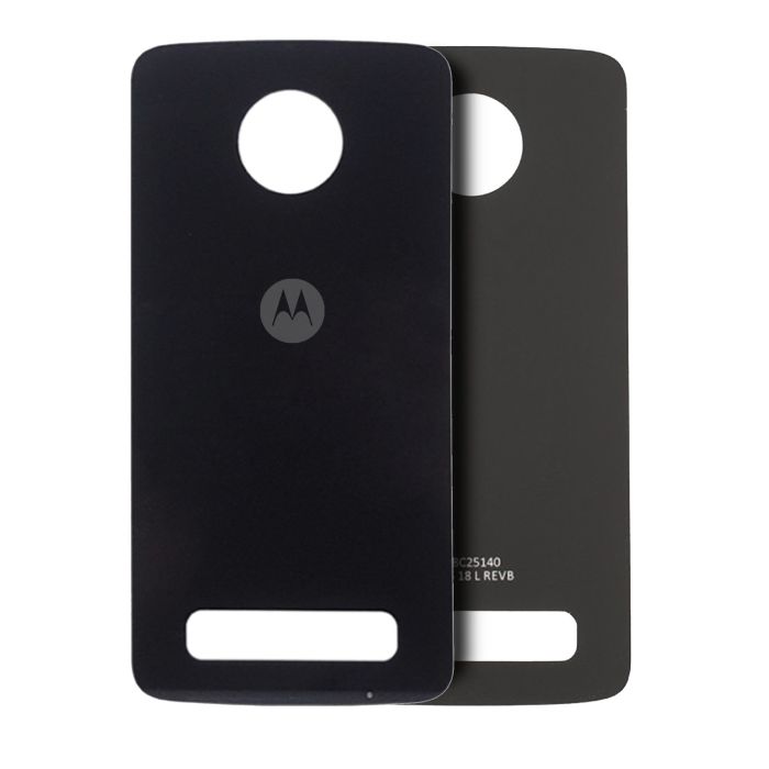 Rückglas für Motorola Moto Z Play (XT1635-01/ 2016) (Original) (Schwarz)