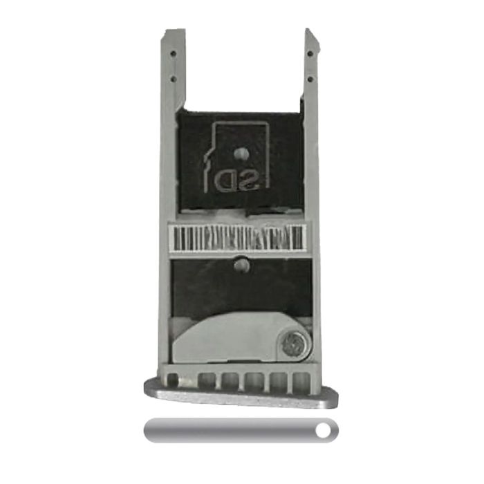SIM-Kartenschacht für Motorola Moto Z Play Droid (XT1635/ 2016) (Silber)