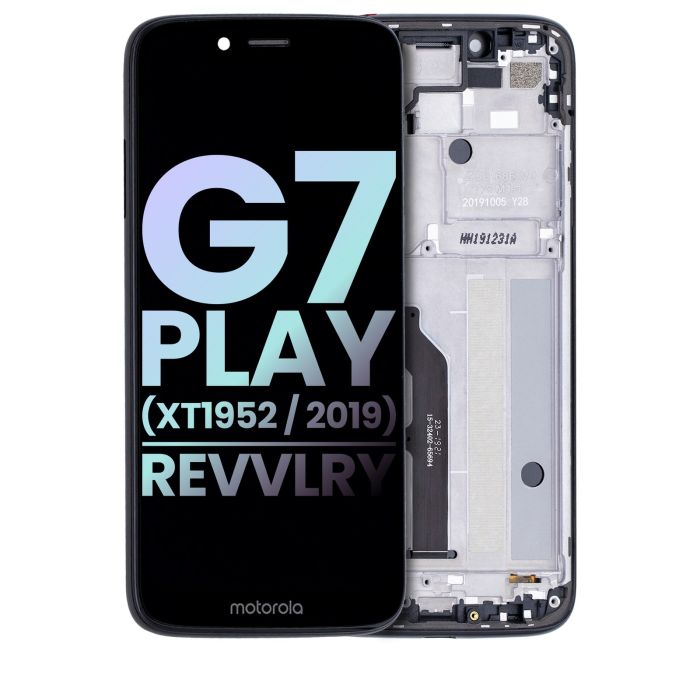LCD Display mit Rahmen für Motorola Moto G7 Play (XT1952/ 2019)/ T-Mobile