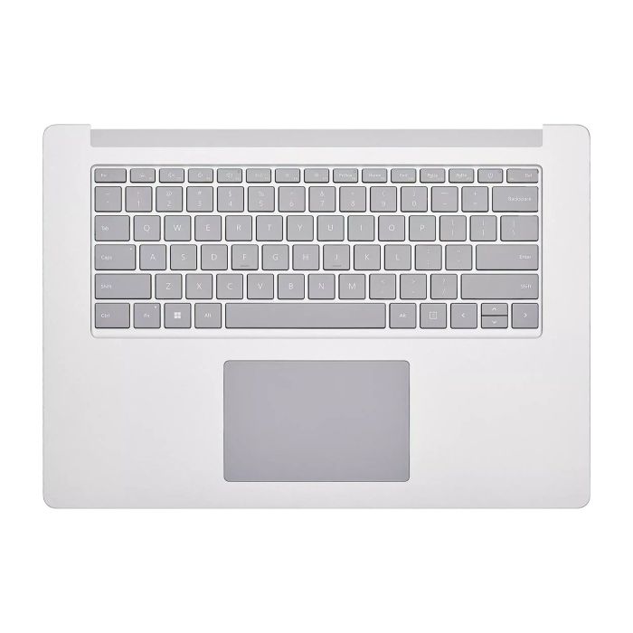 oben Hülle mit Keyboard für Microsoft Surface Laptop 3 15" (1872/ 1873) (Silber)