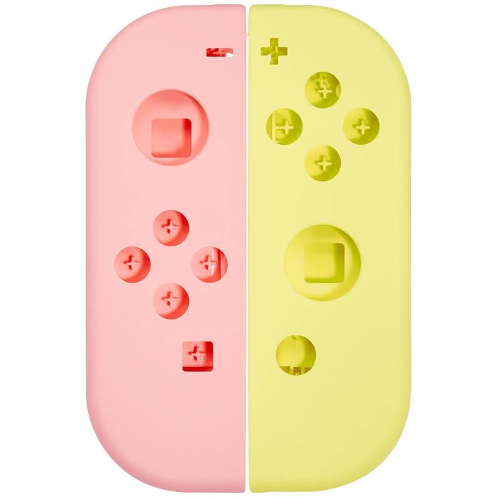 Gehäuse für Nintendo Switch Joy-Con Controller (Rosa/ Gelb)