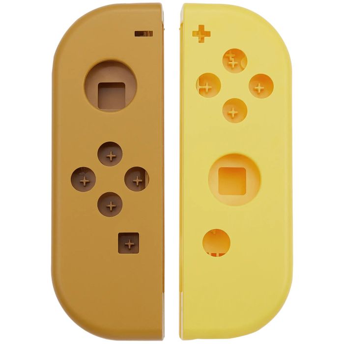 Gehäuse für Nintendo Switch Joy-Con Controller (Braun/ Gelb)