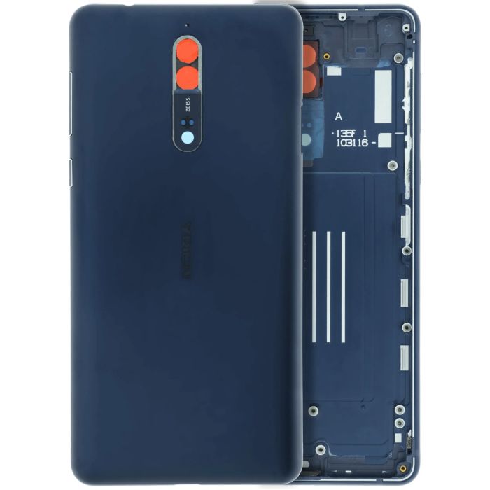 Rückglas für Nokia 8 (Original) (Blau)