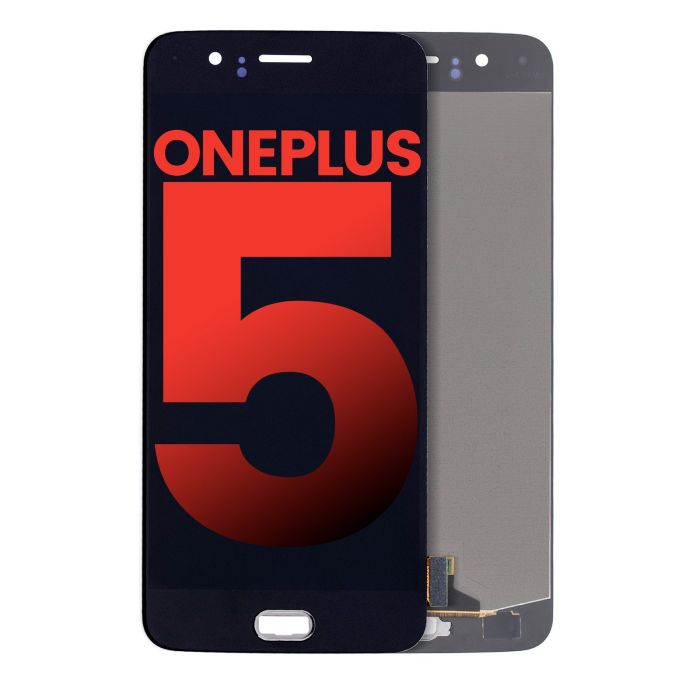 OLED Display Einheit ohne Rahmen für OnePlus 5 (Schwarz) (Aftermarket Plus)