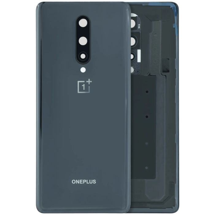 Rückseite Abdeckung für OnePlus 8 (Original) (Schwarz)