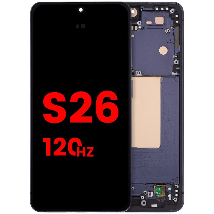 OLED Display mit Rahmen für Galaxy S26 5G (US & International) (120Hz) (Schwarz)