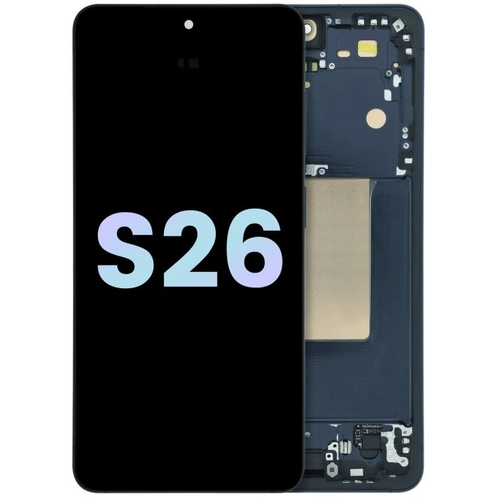 OLED Display mit Rahmen für Galaxy S26 5G (Service Pack) (Schwarz)
