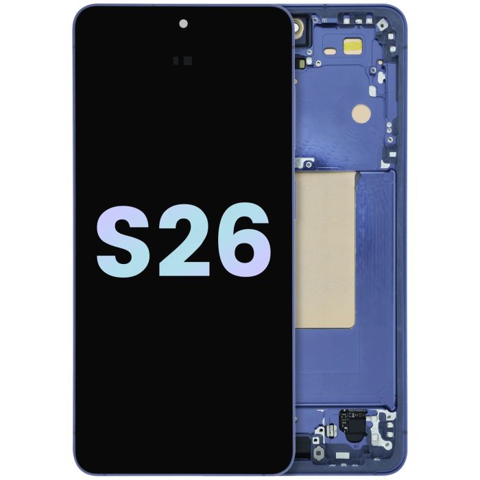 OLED Display mit Rahmen für Galaxy S26 5G (Service Pack) (Cobalt Violet)