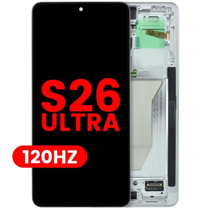 OLED Display mit Rahmen für Galaxy S26 Ultra 5G (Aftermarket Plus) (120Hz)