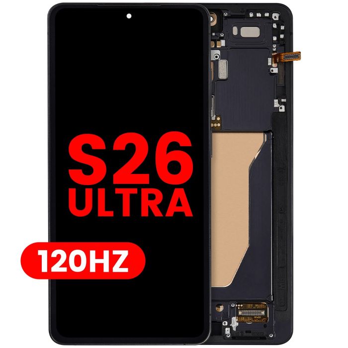 OLED Display mit Rahmen für Galaxy S26 Ultra 5G (120Hz) (Schwarz)
