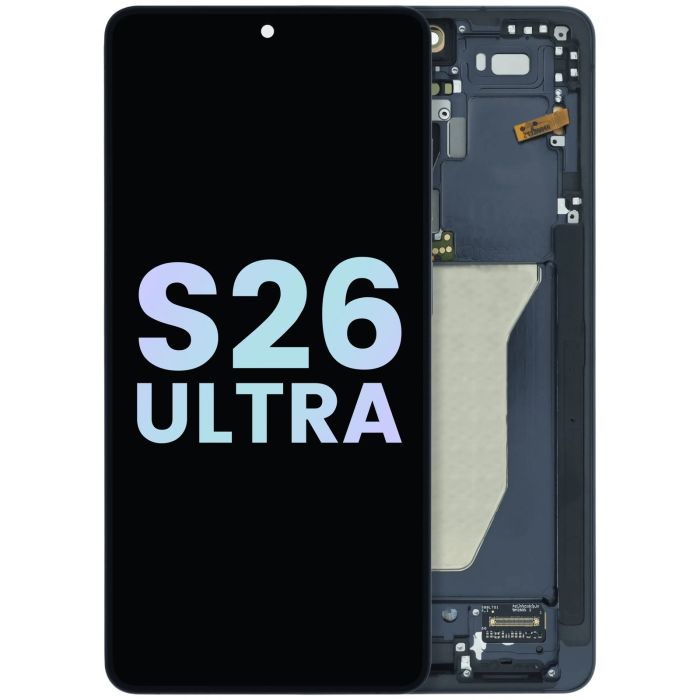 OLED Display mit Rahmen für Galaxy S26 Ultra 5G (Service Pack) (Titanium Black)