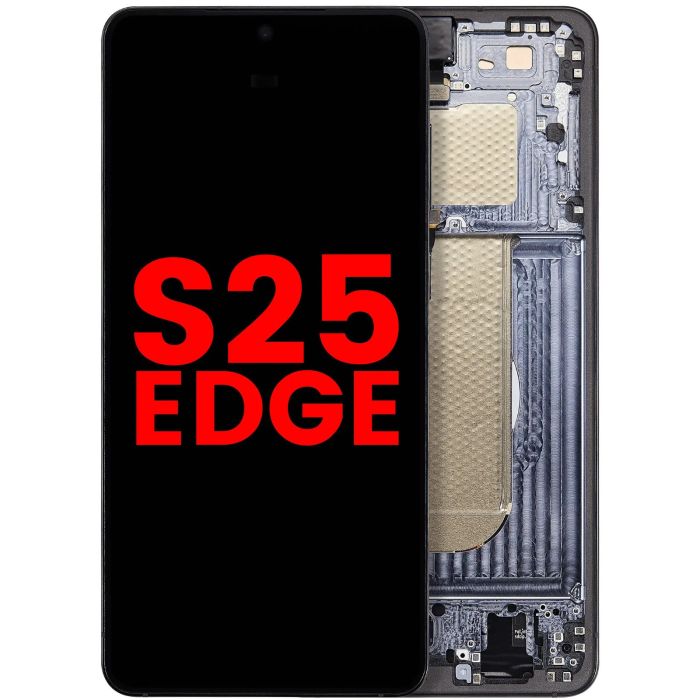 OLED Display mit Rahmen für Galaxy S25 Rand (US & International Version)