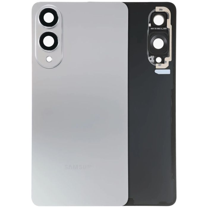 Rückglas mit Kameralinse für Galaxy S25 Rand 5G (Service Pack) (Titanium Silver)