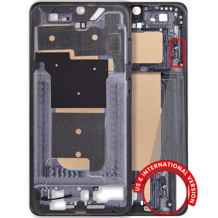 Mittelrahmen für Galaxy S25 Rand 5G (Titanium Jetblack)