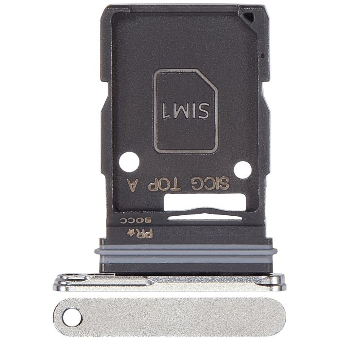 SIM-Kartenschacht Single für Galaxy S25 Rand (S937) (Premium) (Titanium Silver)