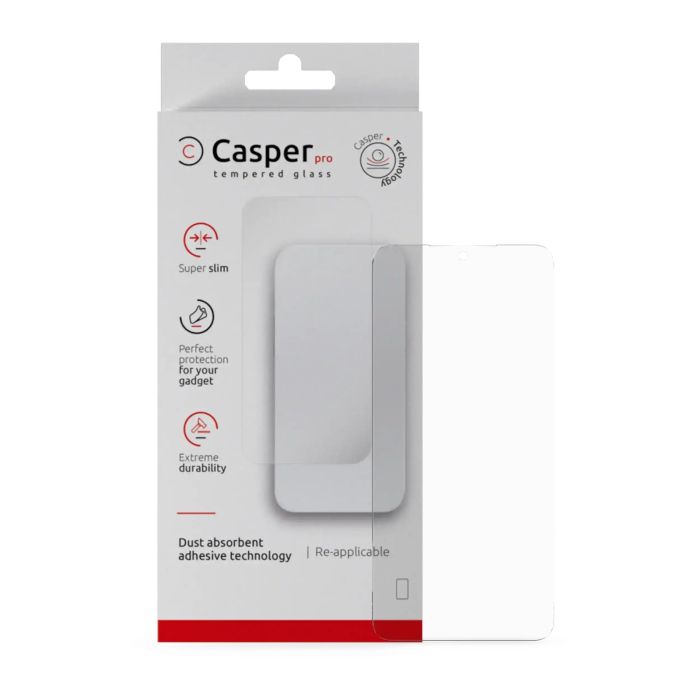 Casper Pro Displayschutzglas für Galaxy S25 Rand (Transparent)