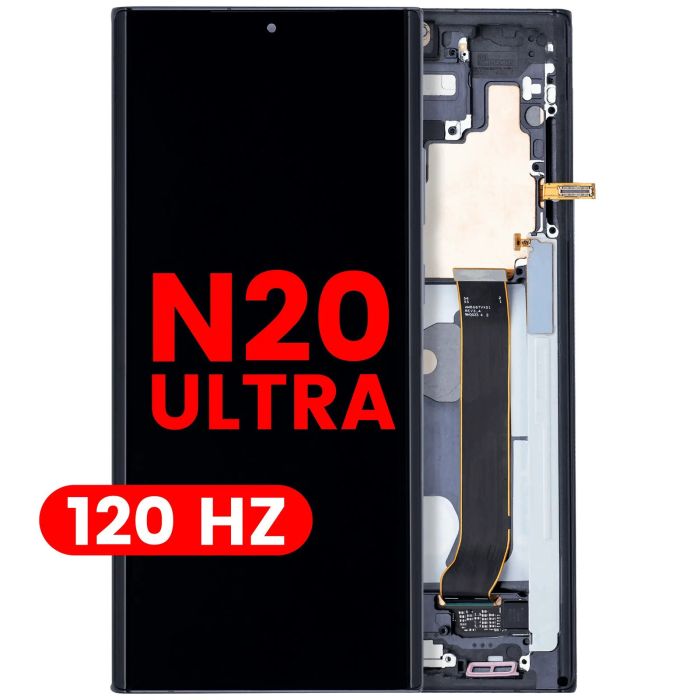 OLED Display mit Rahmen für Galaxy Note 20 Ultra 5G (Aftermarket Plus)