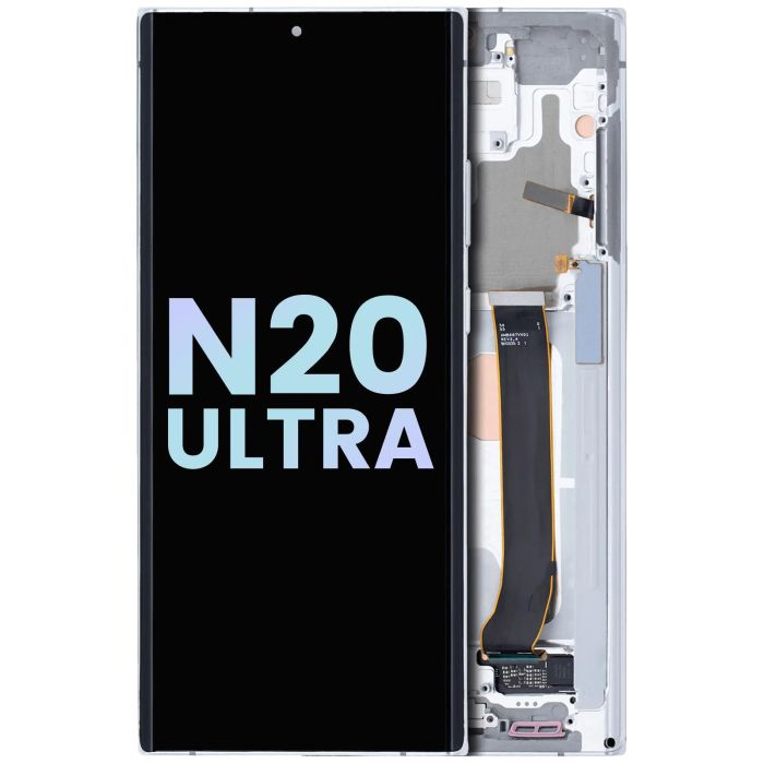 OLED Display mit Rahmen für Galaxy Note 20 Ultra 5G (Service Pack)
