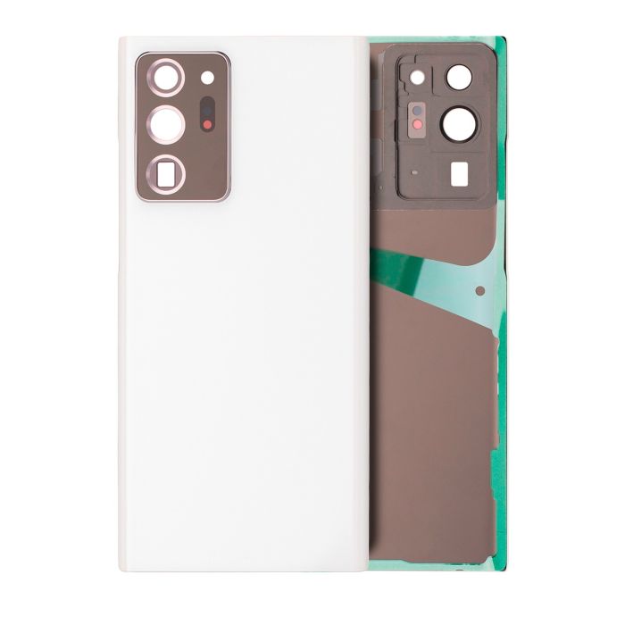Rückglas mit Kameralinse für Galaxy Note 20 Ultra (ohne Logo) (Mystic White)