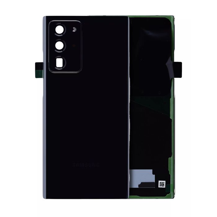 Rückglas mit Kameralinse für Galaxy Note 20 Ultra (Service Pack) (Mystic Black)