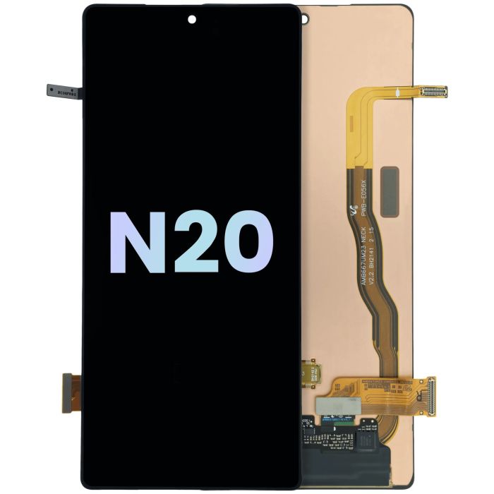 OLED Display ohne Rahmen für Galaxy Note 20 (Service Pack) (Schwarz)