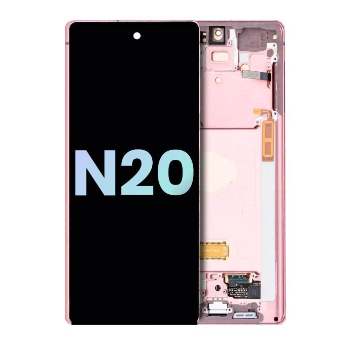 OLED Display mit Rahmen für Galaxy Note 20 5G (Service Pack) (Mystic Bronze)