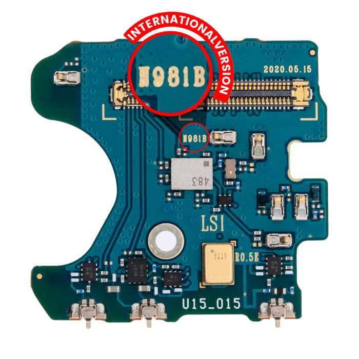 Mikrofon PCB Platine für Galaxy Note 20 5G (N981B) (Internationale Version)