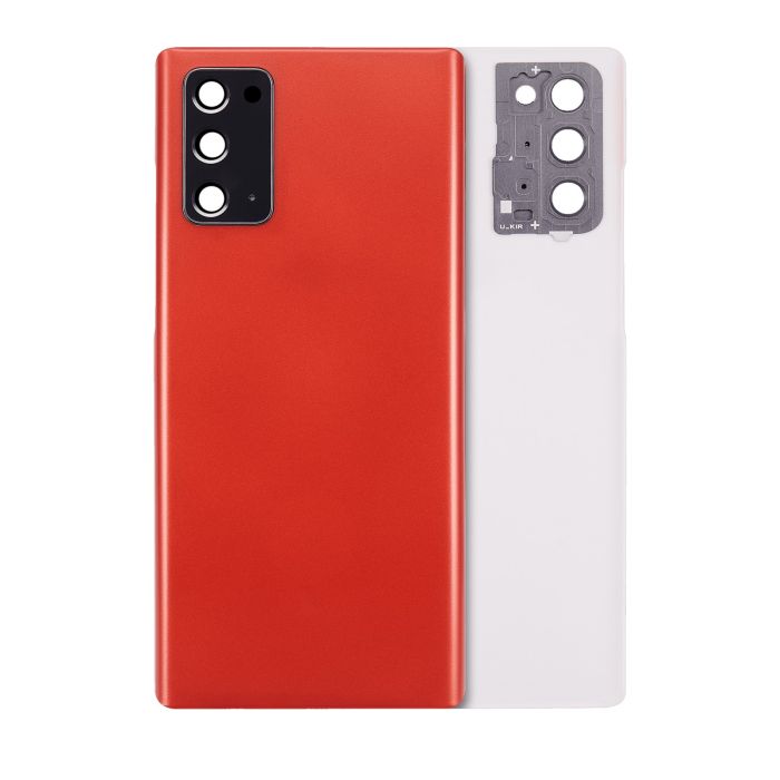 Rückglas mit Kameralinse für Galaxy Note 20 5G (ohne Logo) (Mystic Red)