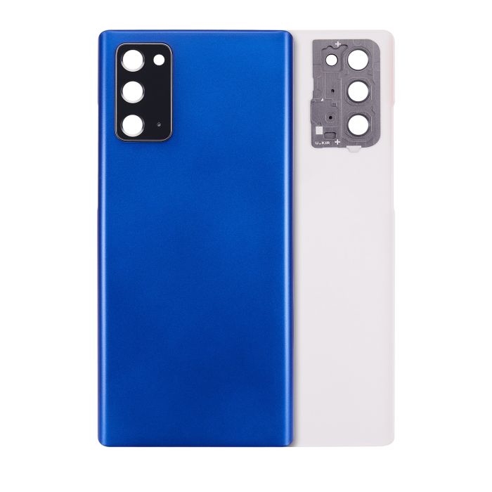 Rückglas mit Kameralinse für Galaxy Note 20 5G (ohne Logo) (Mystic Blue)