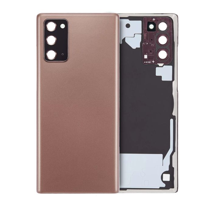 Rückglas mit Kameralinse für Galaxy Note 20 5G (ohne Logo) (Mystic Bronze)