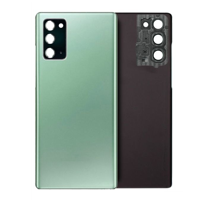 Rückglas mit Kleber für Samsung Galaxy Note 20 5G (Service Pack) (Mystic Green)