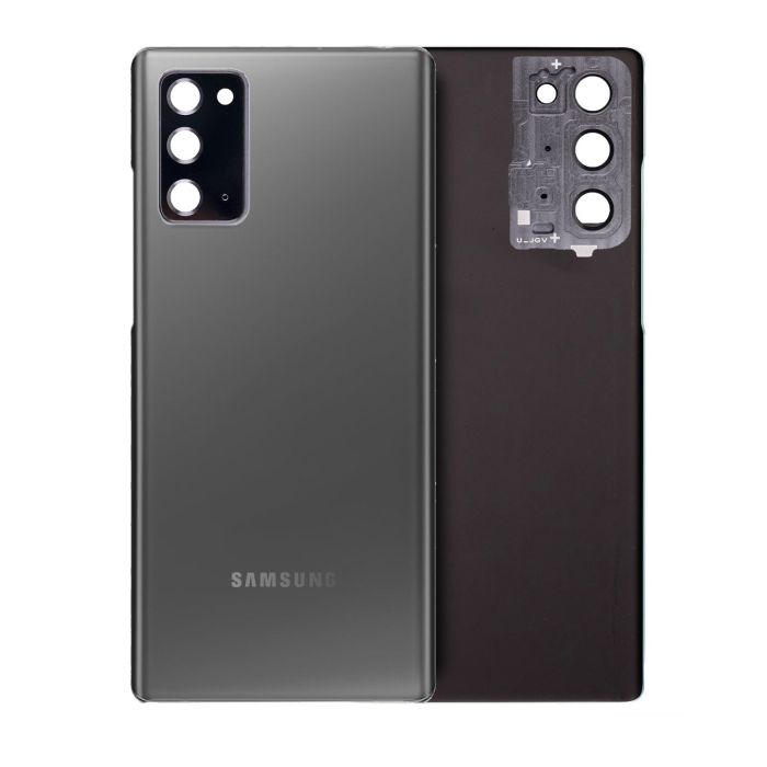 Rückglas mit Kameralinse für Galaxy Note 20 5G (Service Pack) (Mystic Gray)